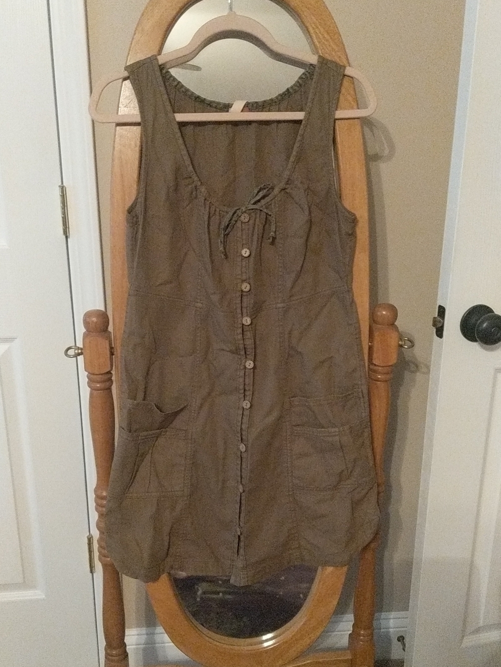 Anthropologie Pilcro Army Green Dress
